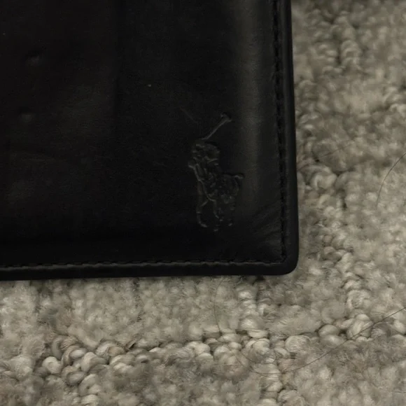 Polo Ralph Lauren Black Leather Bi-Fold Wallet - Picture 4 of 9